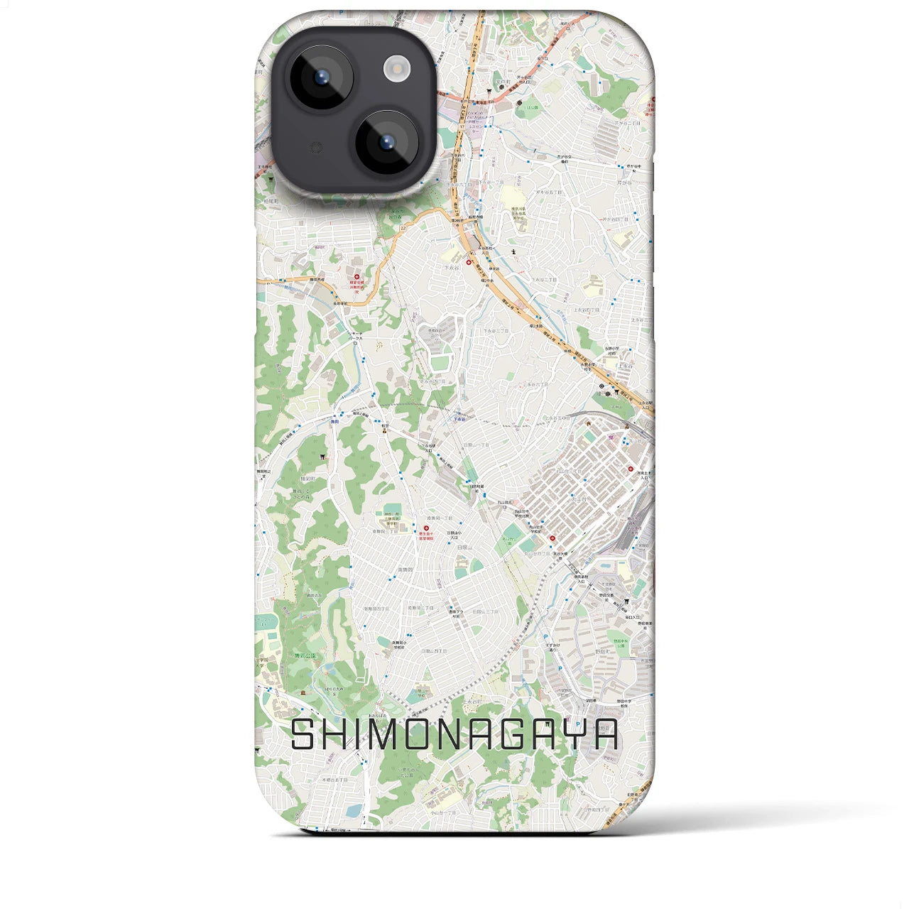 【下永谷(神奈川県)】地図柄iPhoneケース(バックカバータイプ)