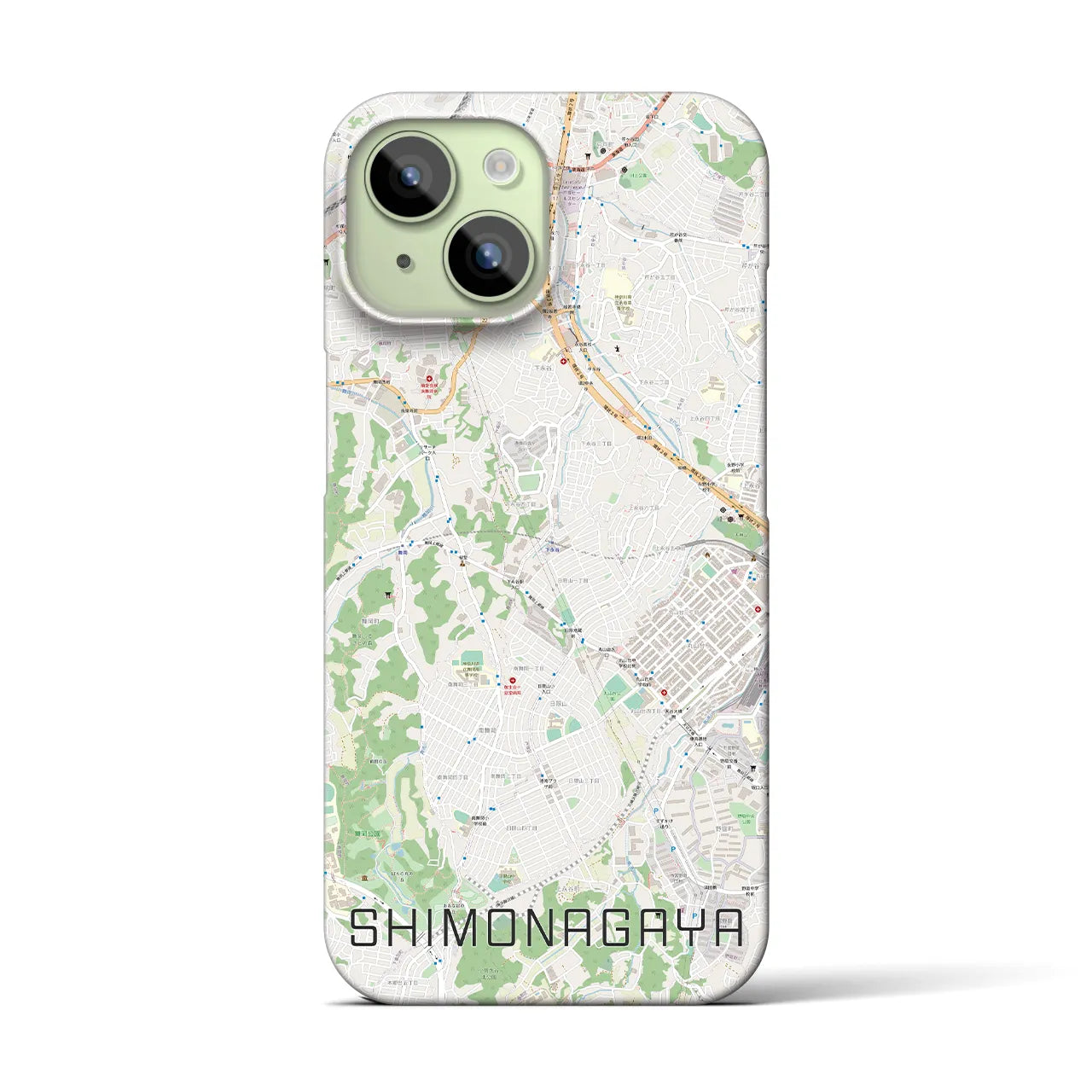 【下永谷(神奈川県)】地図柄iPhoneケース(バックカバータイプ)