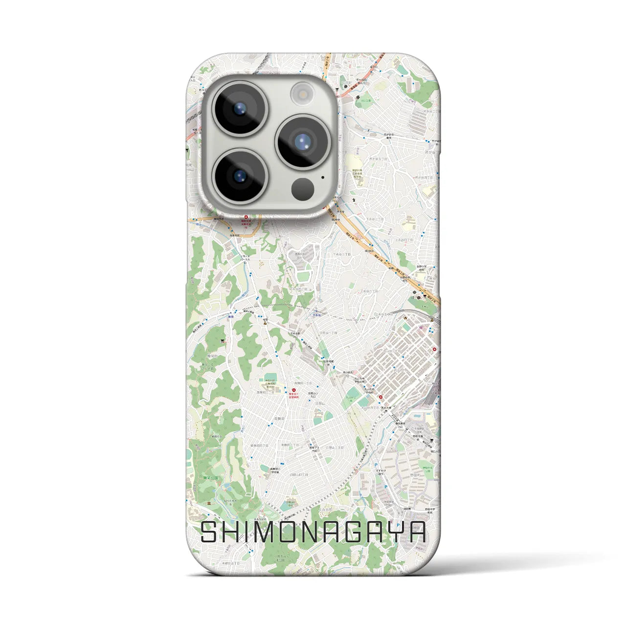 【下永谷(神奈川県)】地図柄iPhoneケース(バックカバータイプ)