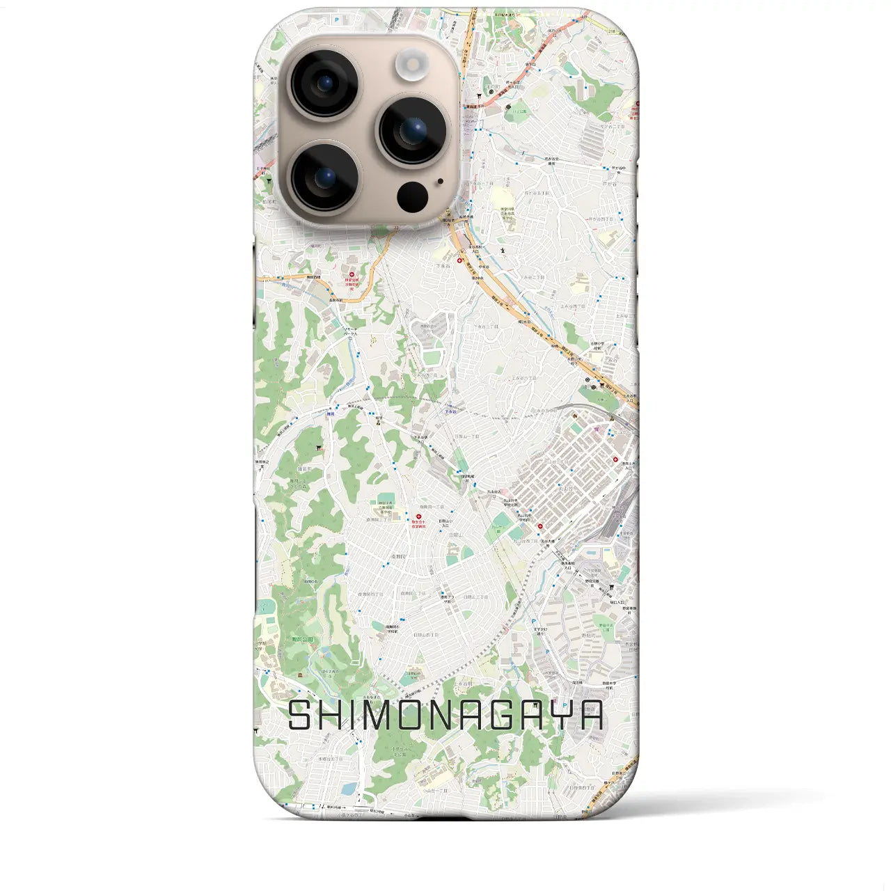【下永谷(神奈川県)】地図柄iPhoneケース(バックカバータイプ)