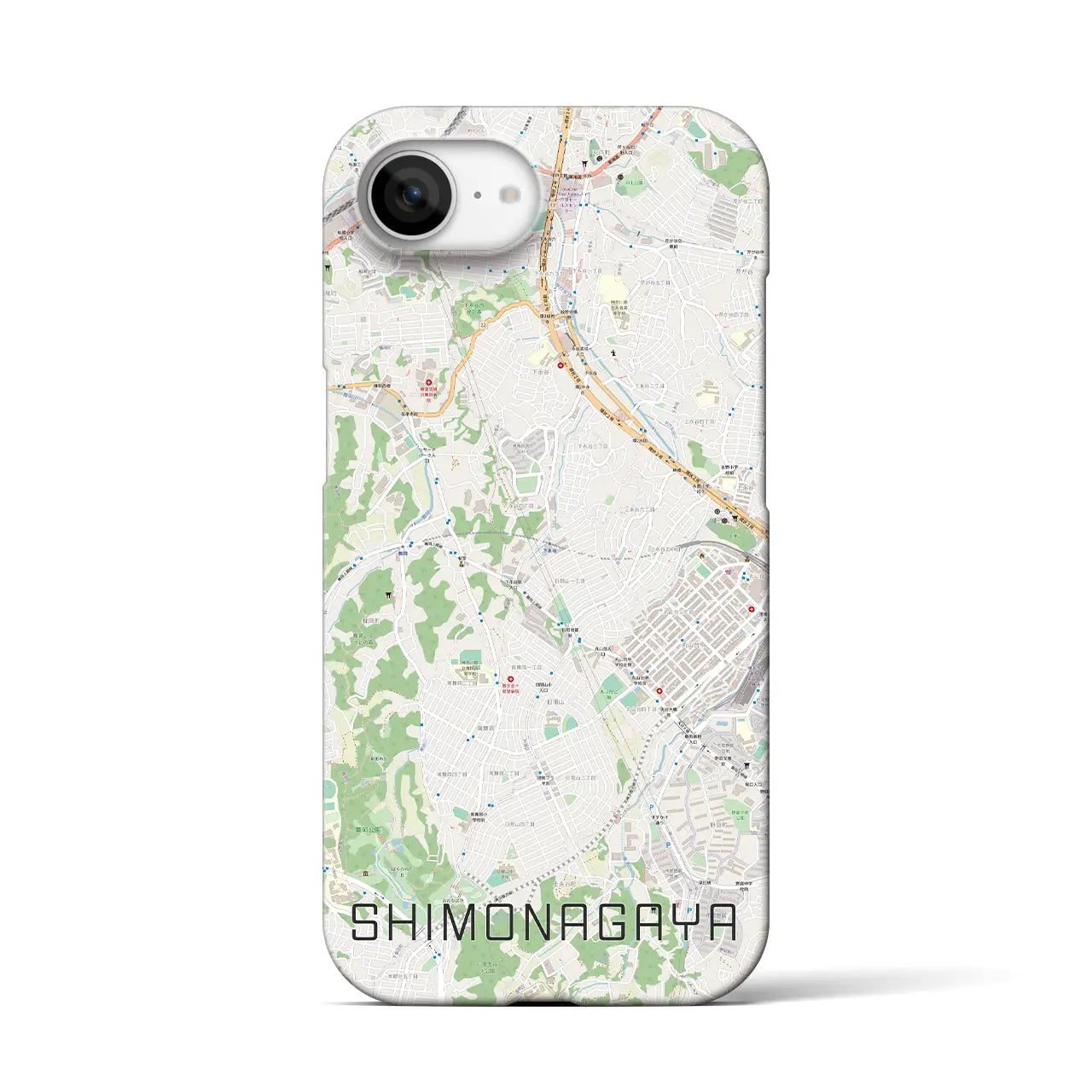 【下永谷(神奈川県)】地図柄iPhoneケース(バックカバータイプ)