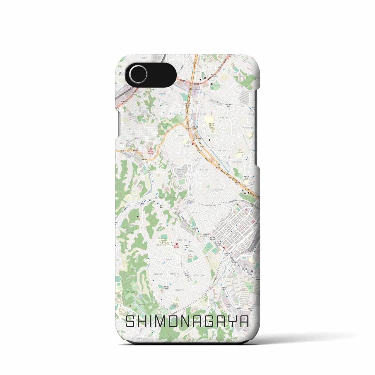 【下永谷(神奈川県)】地図柄iPhoneケース(バックカバータイプ)