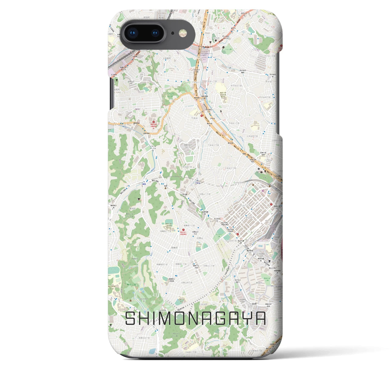 【下永谷(神奈川県)】地図柄iPhoneケース(バックカバータイプ)