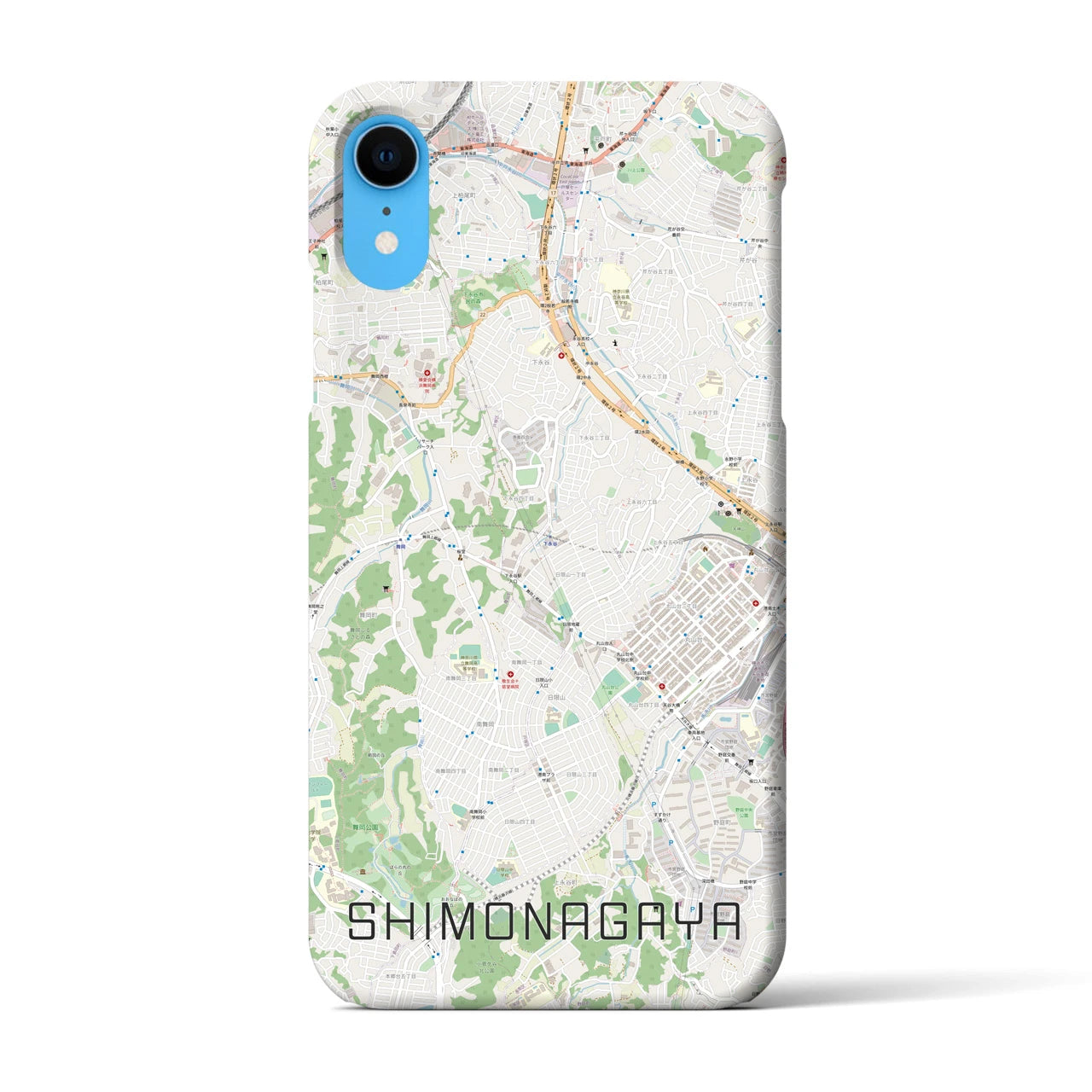 【下永谷(神奈川県)】地図柄iPhoneケース(バックカバータイプ)