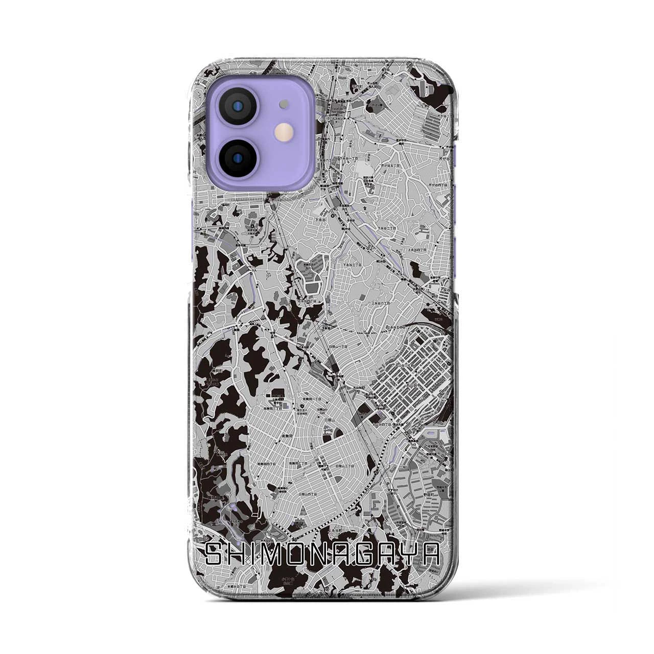 【下永谷(神奈川県)】地図柄iPhoneケース(クリアタイプ)