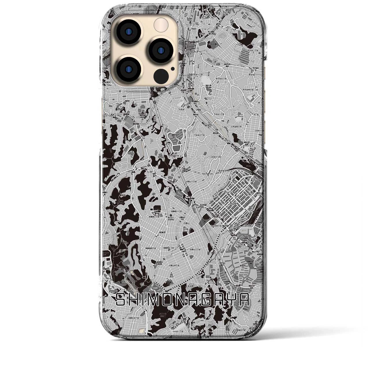 【下永谷(神奈川県)】地図柄iPhoneケース(クリアタイプ)