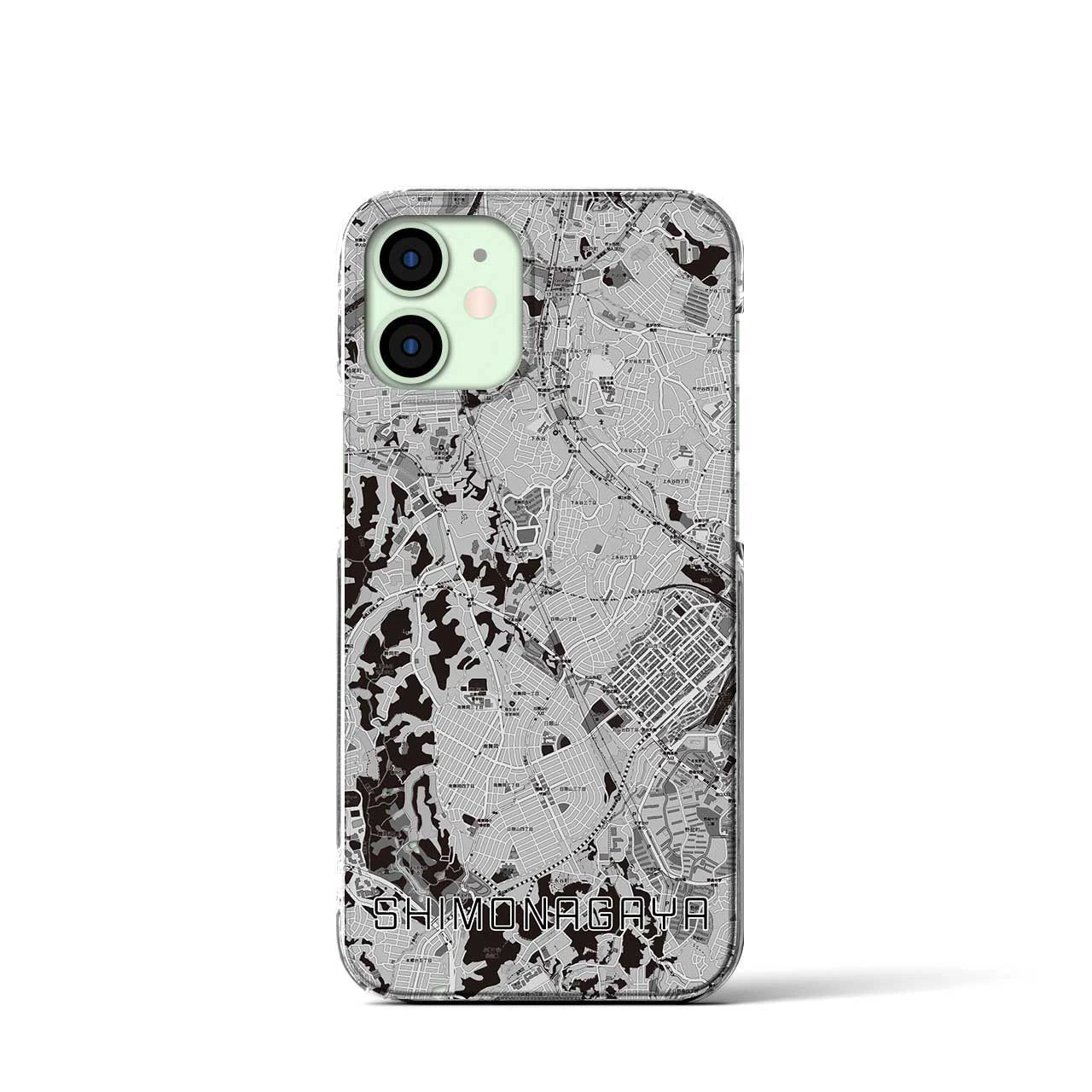 【下永谷(神奈川県)】地図柄iPhoneケース(クリアタイプ)