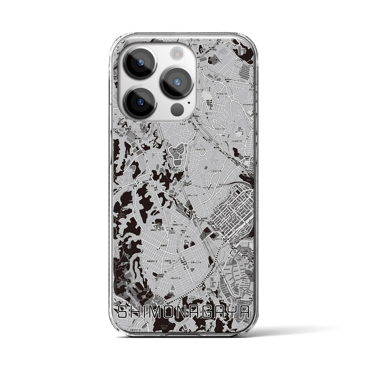 【下永谷(神奈川県)】地図柄iPhoneケース(クリアタイプ)