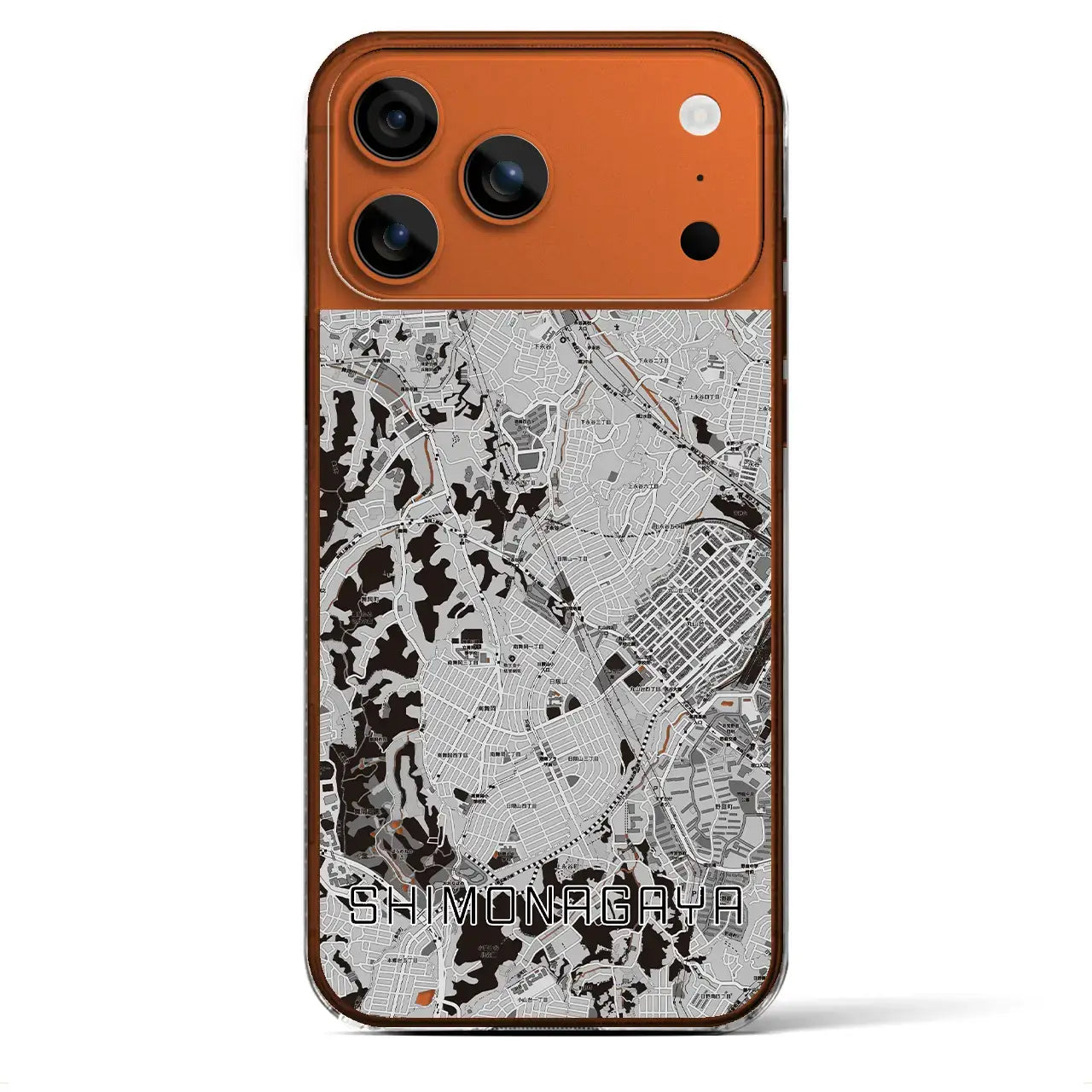 【下永谷(神奈川県)】地図柄iPhoneケース(クリアタイプ)