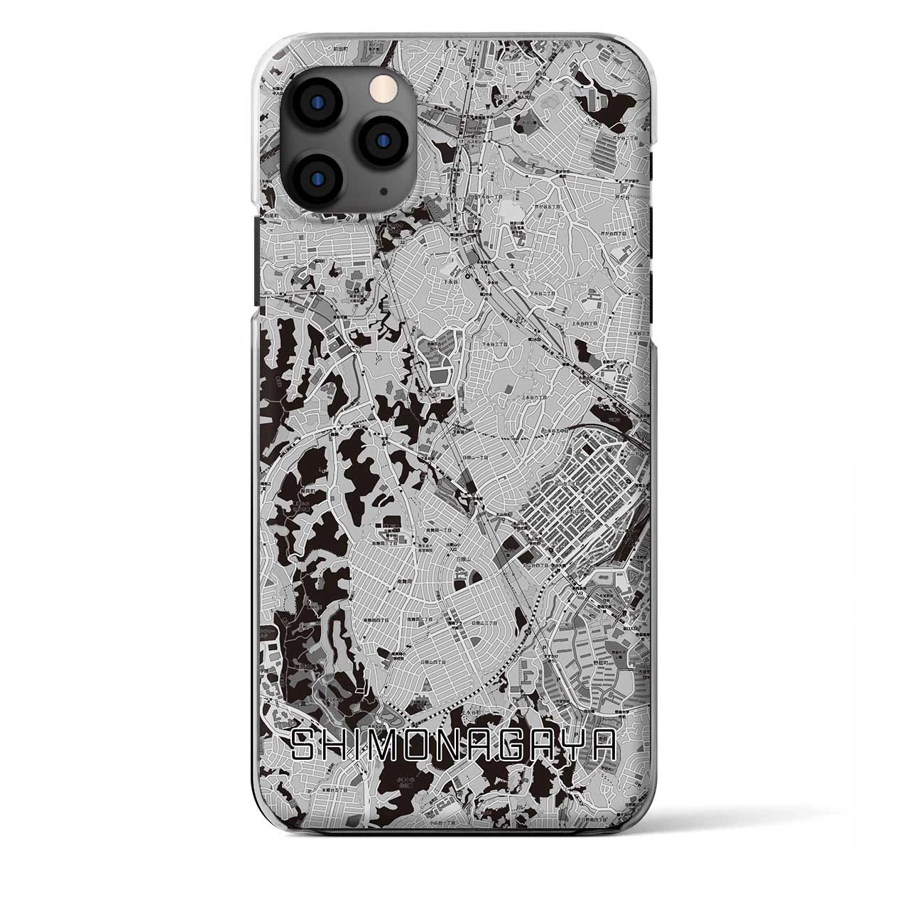 【下永谷(神奈川県)】地図柄iPhoneケース(クリアタイプ)