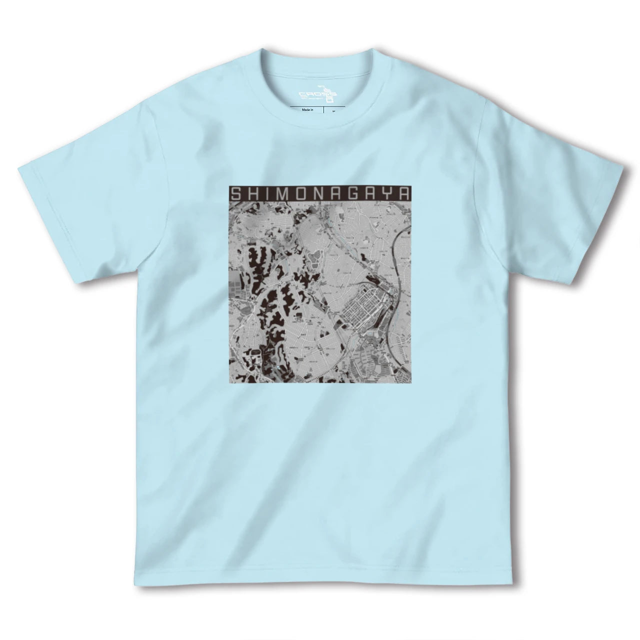 【下永谷(神奈川県)】地図柄ヘビーウェイトTシャツ