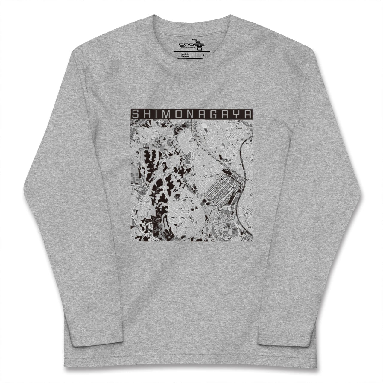 【下永谷(神奈川県)】地図柄ロングスリーブTシャツ