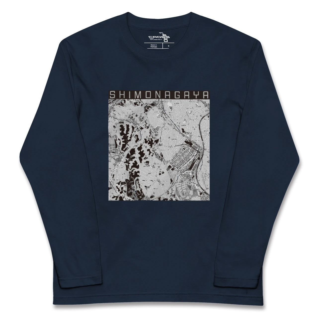 【下永谷(神奈川県)】地図柄ロングスリーブTシャツ