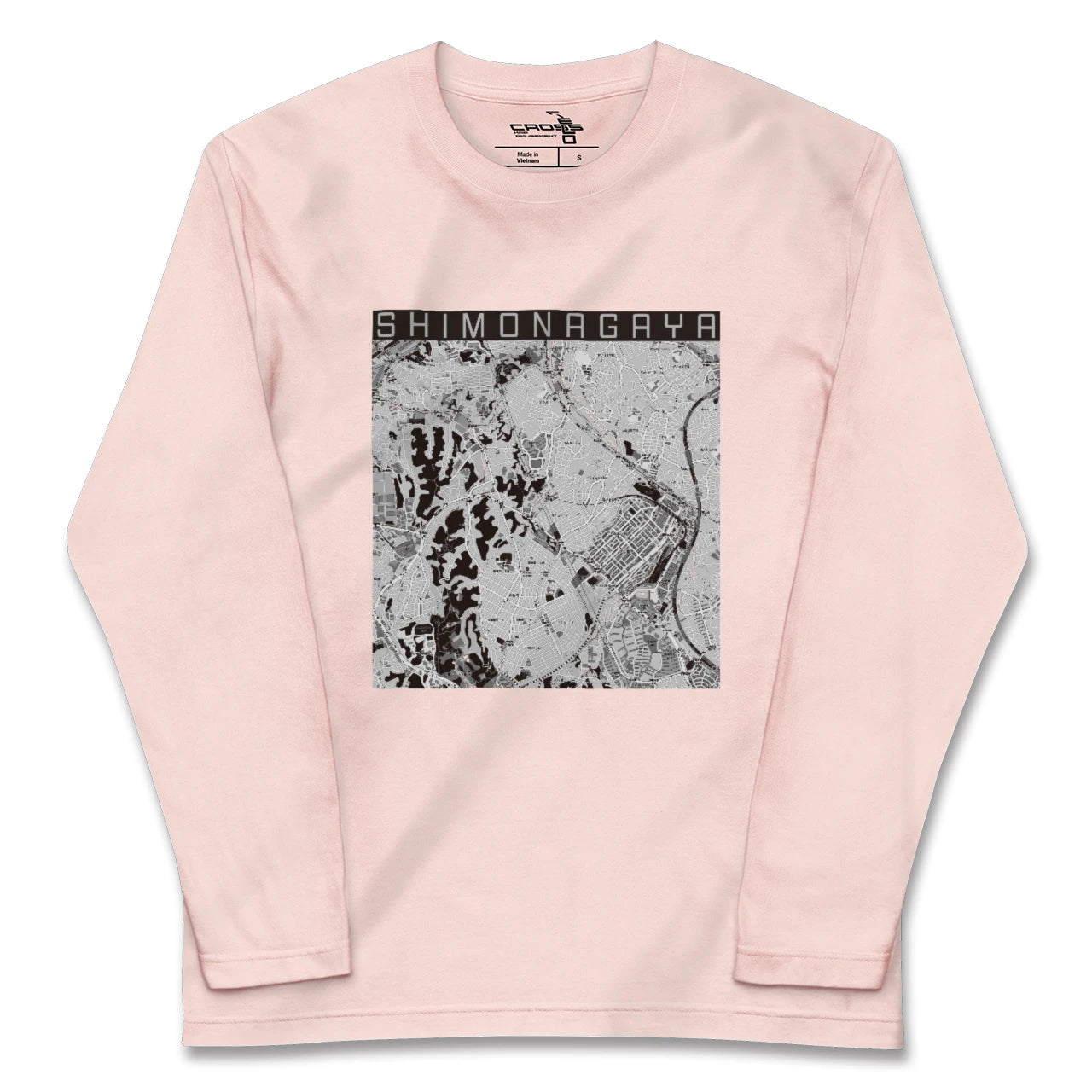 【下永谷(神奈川県)】地図柄ロングスリーブTシャツ