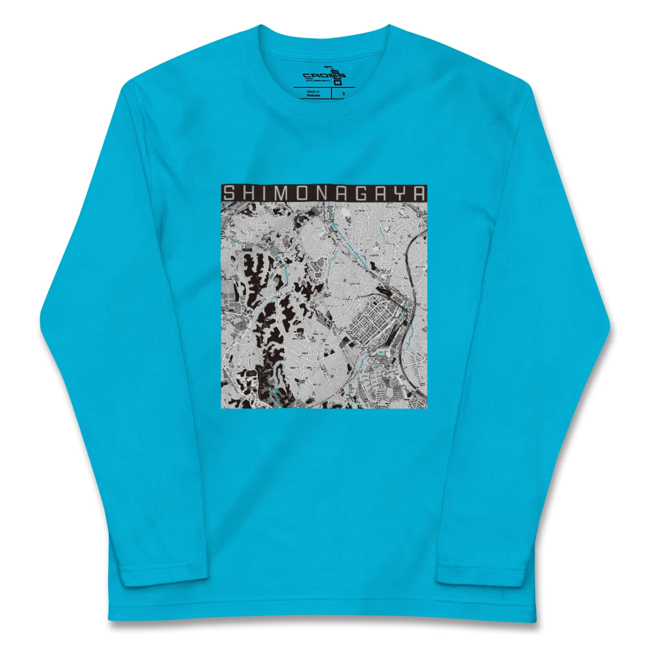 【下永谷(神奈川県)】地図柄ロングスリーブTシャツ