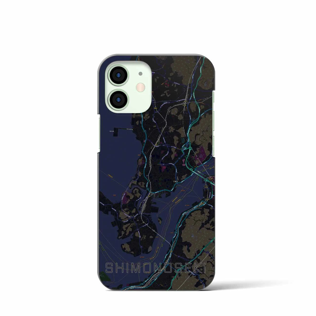 【下関(山口県)】地図柄iPhoneケース(バックカバータイプ)