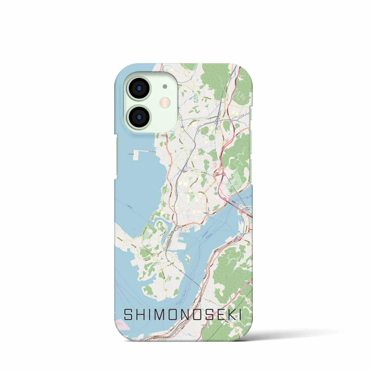 【下関(山口県)】地図柄iPhoneケース(バックカバータイプ)