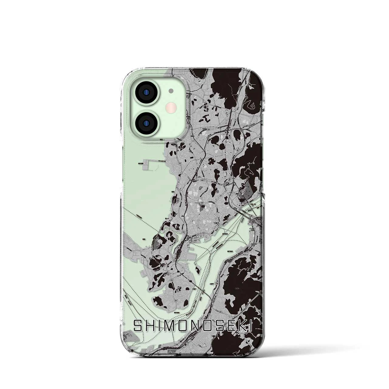 【下関(山口県)】地図柄iPhoneケース(クリアタイプ)