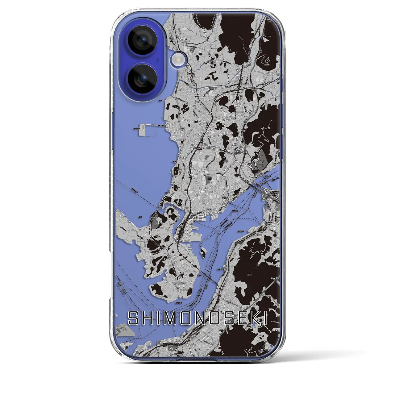 【下関(山口県)】地図柄iPhoneケース(クリアタイプ)