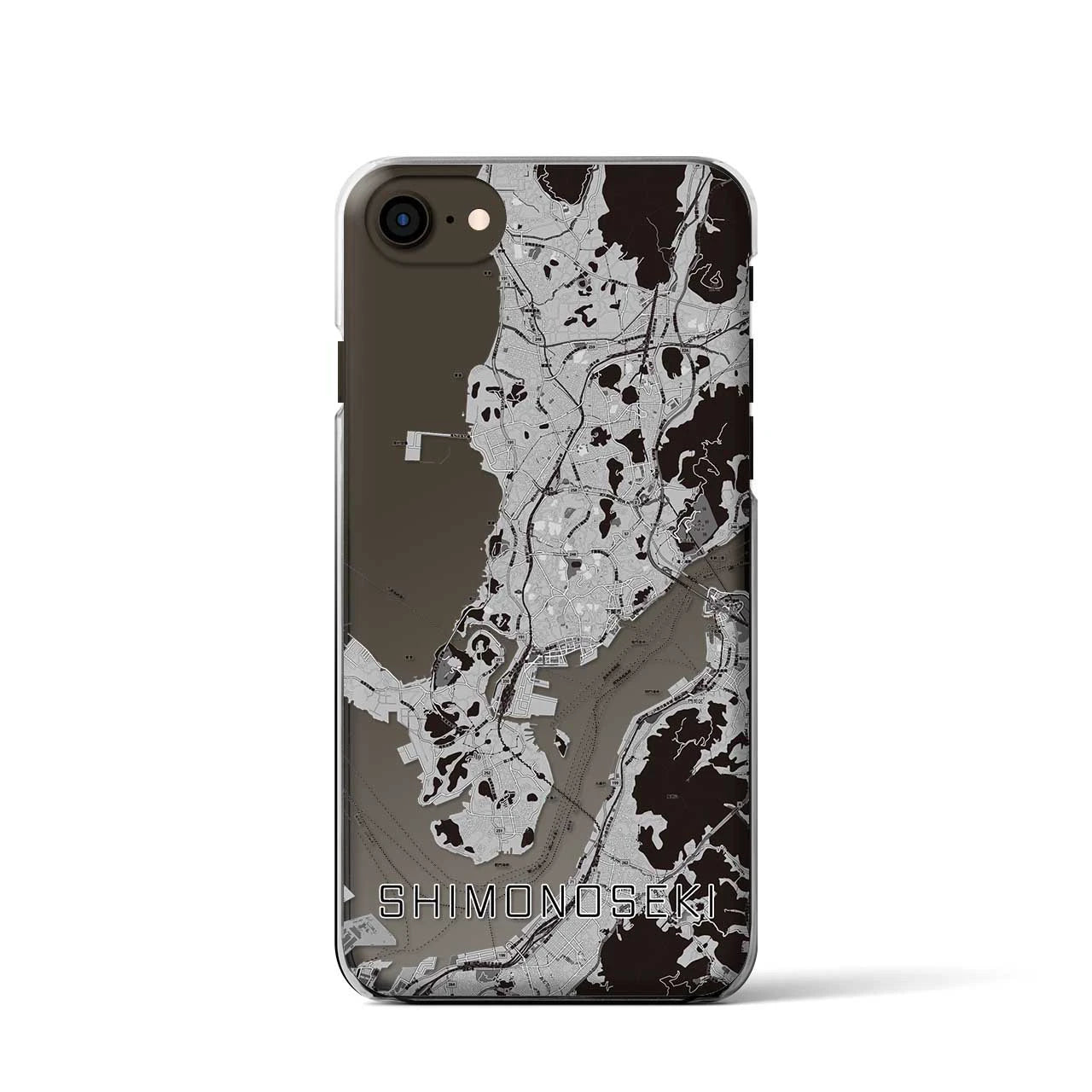 【下関(山口県)】地図柄iPhoneケース(クリアタイプ)
