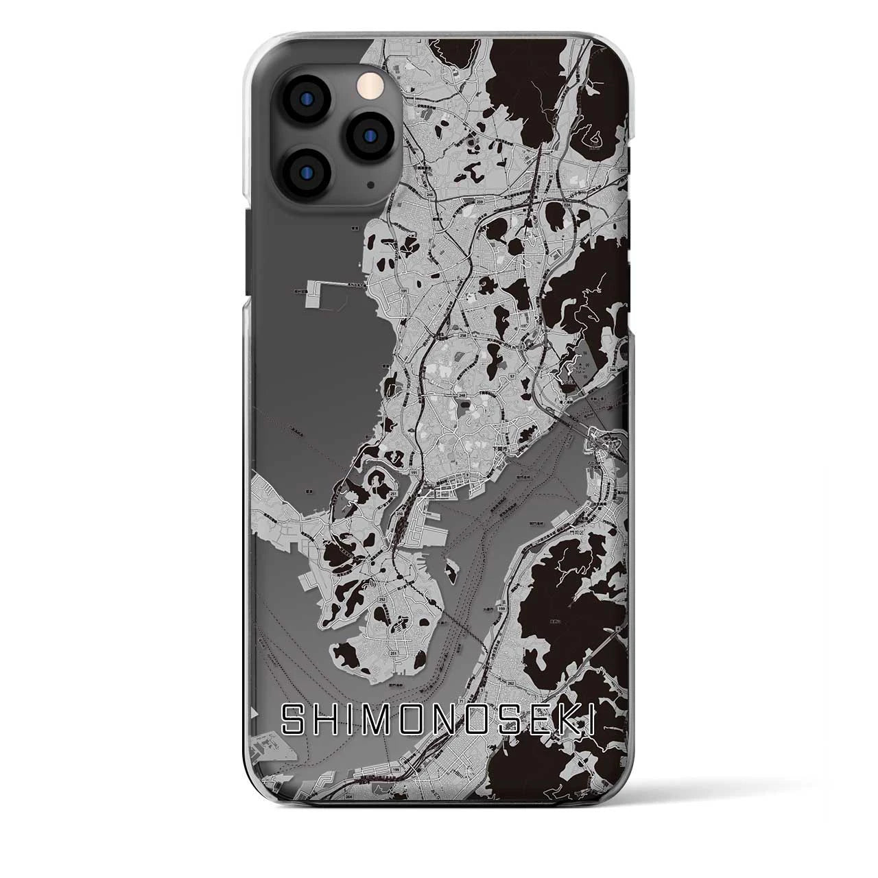 【下関(山口県)】地図柄iPhoneケース(クリアタイプ)