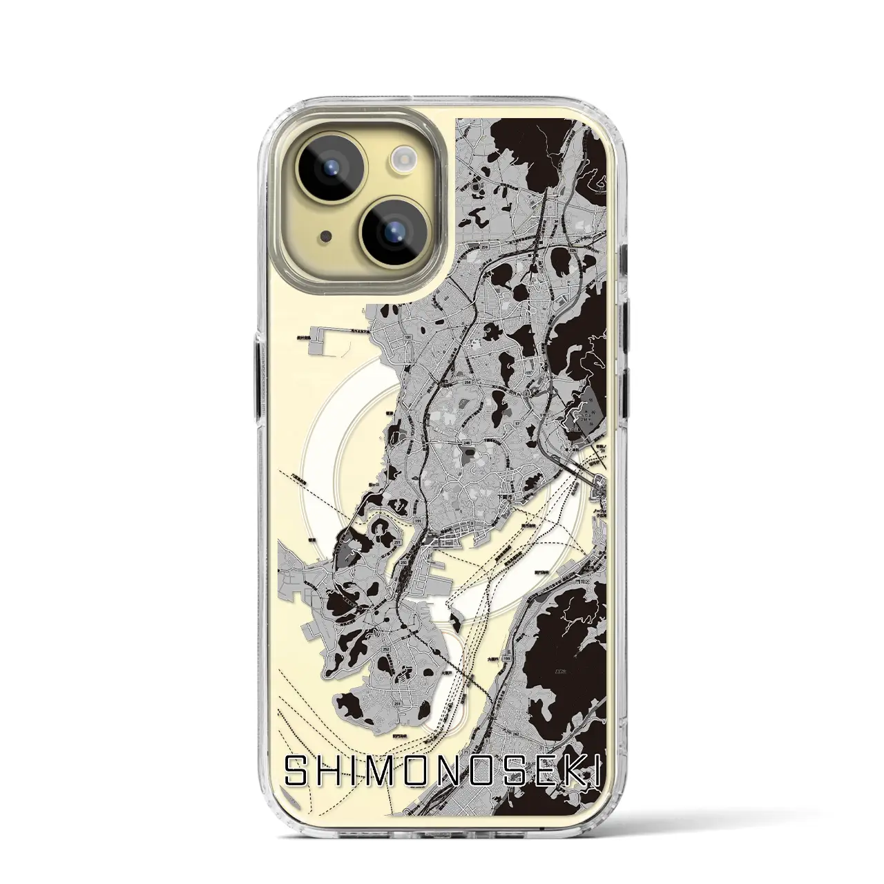 【下関(山口県)】地図柄iPhoneケース(MagSafeタイプ)