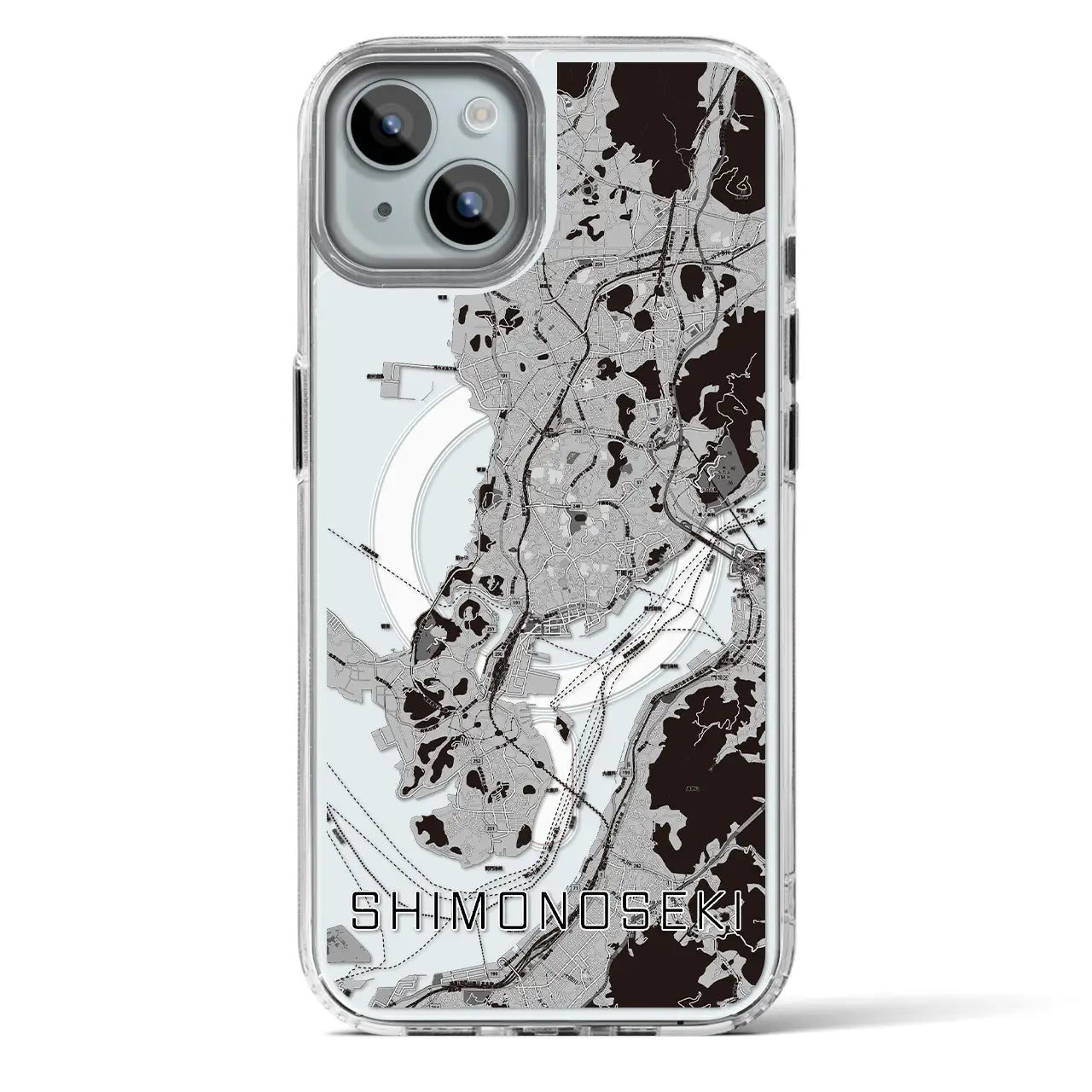 【下関(山口県)】地図柄iPhoneケース(MagSafeタイプ)