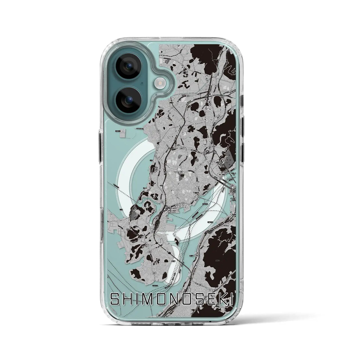 【下関(山口県)】地図柄iPhoneケース(MagSafeタイプ)