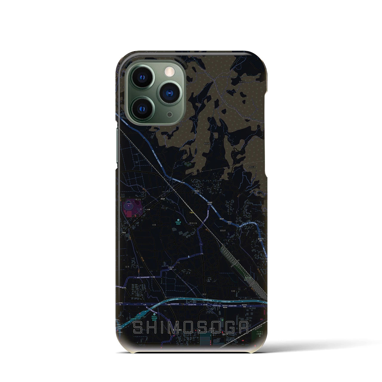 【下曽我(神奈川県)】地図柄iPhoneケース(バックカバータイプ)