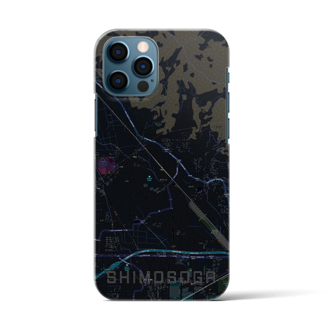 【下曽我(神奈川県)】地図柄iPhoneケース(バックカバータイプ)