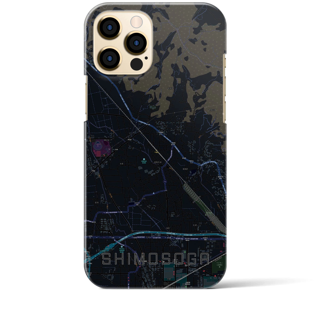 【下曽我(神奈川県)】地図柄iPhoneケース(バックカバータイプ)