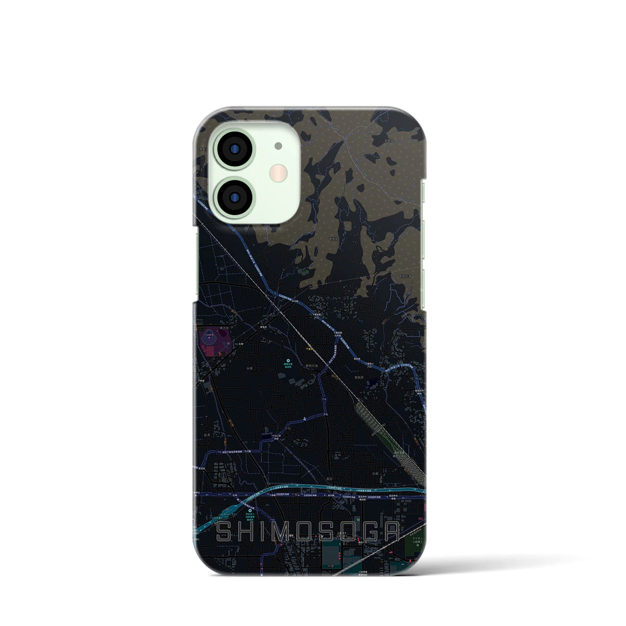 【下曽我(神奈川県)】地図柄iPhoneケース(バックカバータイプ)