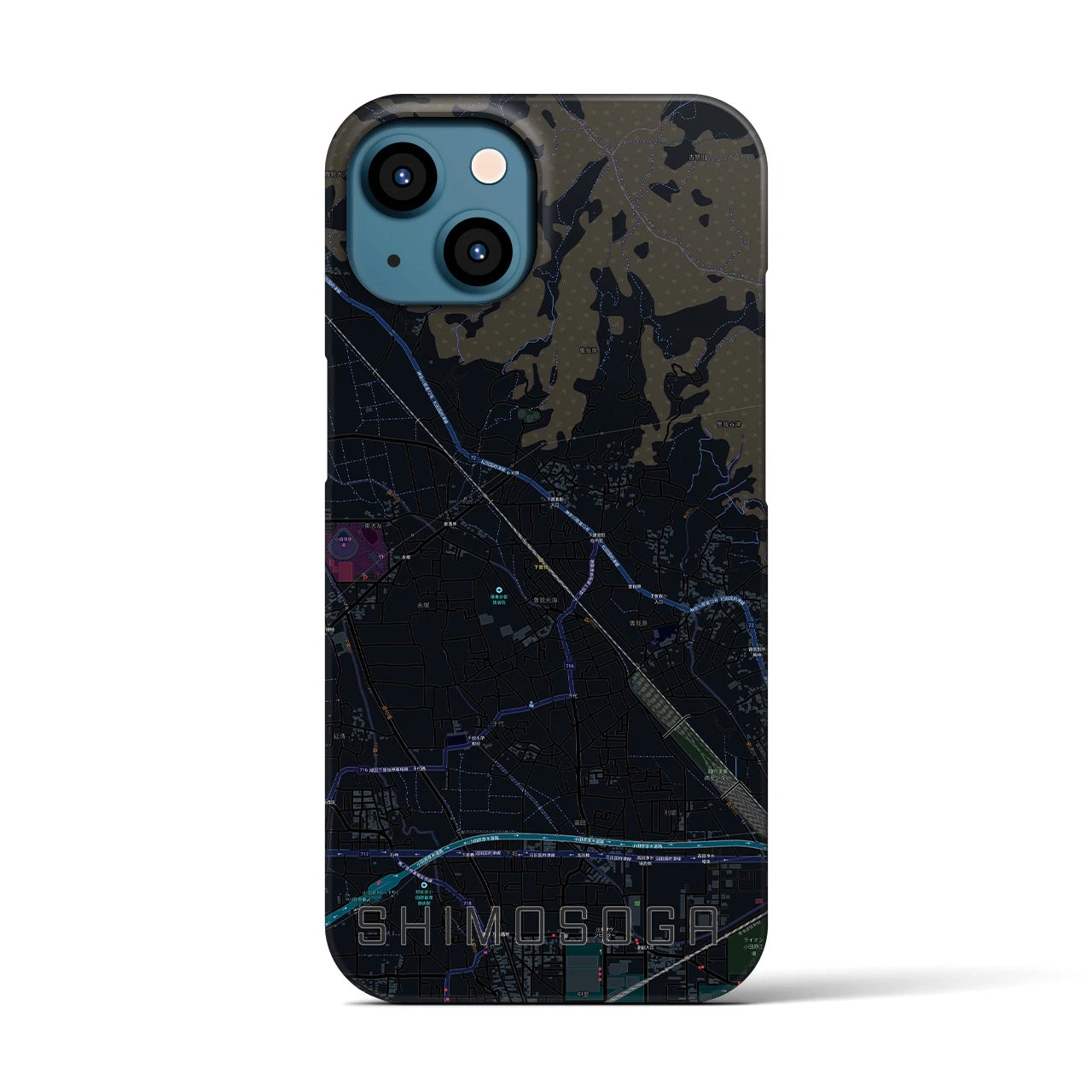 【下曽我(神奈川県)】地図柄iPhoneケース(バックカバータイプ)