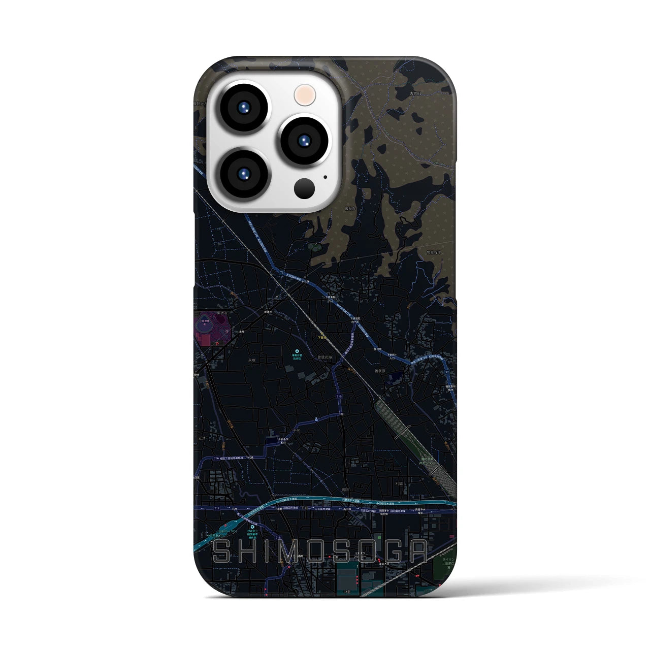 【下曽我(神奈川県)】地図柄iPhoneケース(バックカバータイプ)