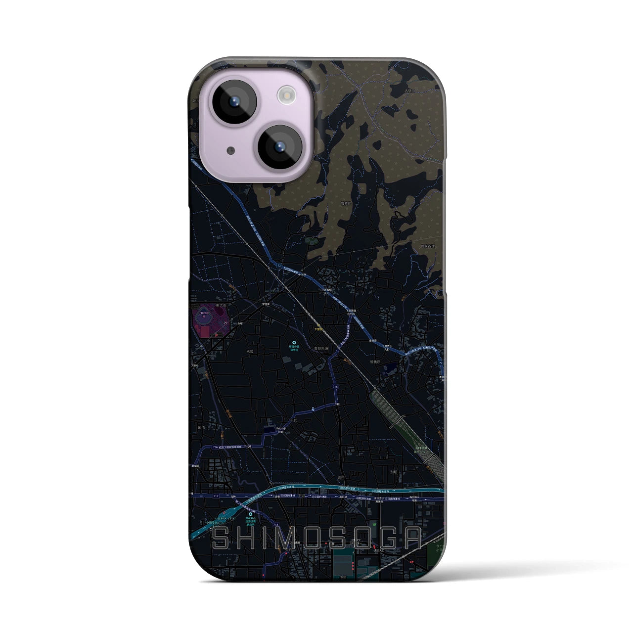 【下曽我(神奈川県)】地図柄iPhoneケース(バックカバータイプ)