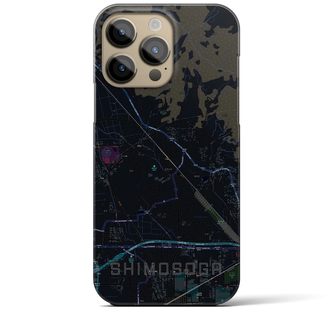 【下曽我(神奈川県)】地図柄iPhoneケース(バックカバータイプ)