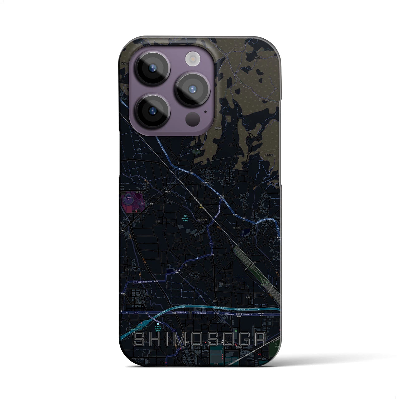 【下曽我(神奈川県)】地図柄iPhoneケース(バックカバータイプ)