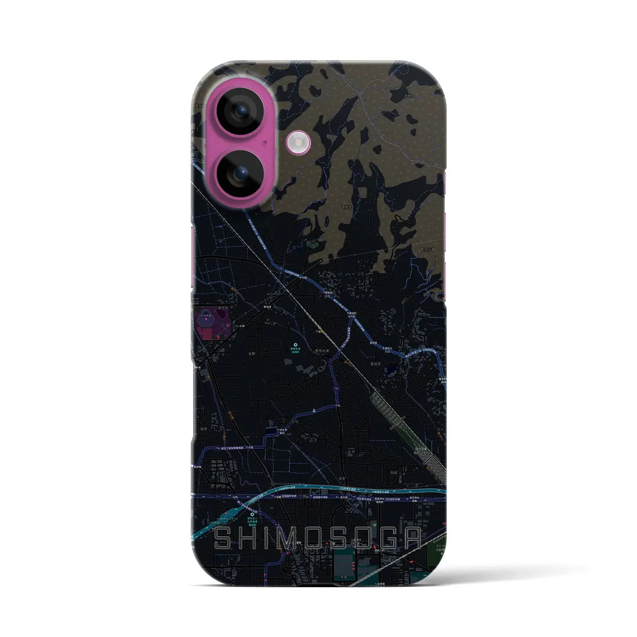 【下曽我(神奈川県)】地図柄iPhoneケース(バックカバータイプ)