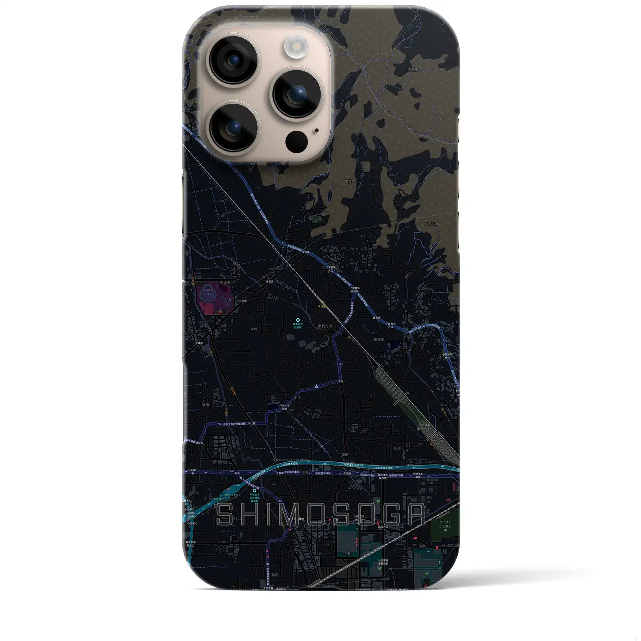 【下曽我(神奈川県)】地図柄iPhoneケース(バックカバータイプ)