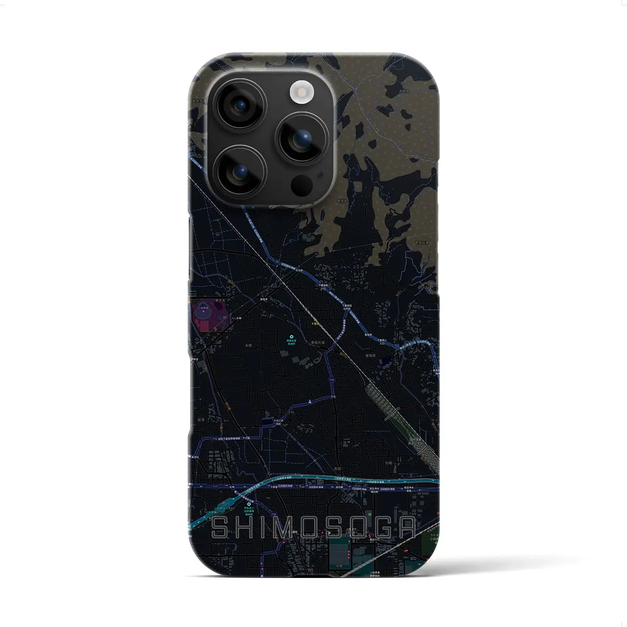 【下曽我(神奈川県)】地図柄iPhoneケース(バックカバータイプ)