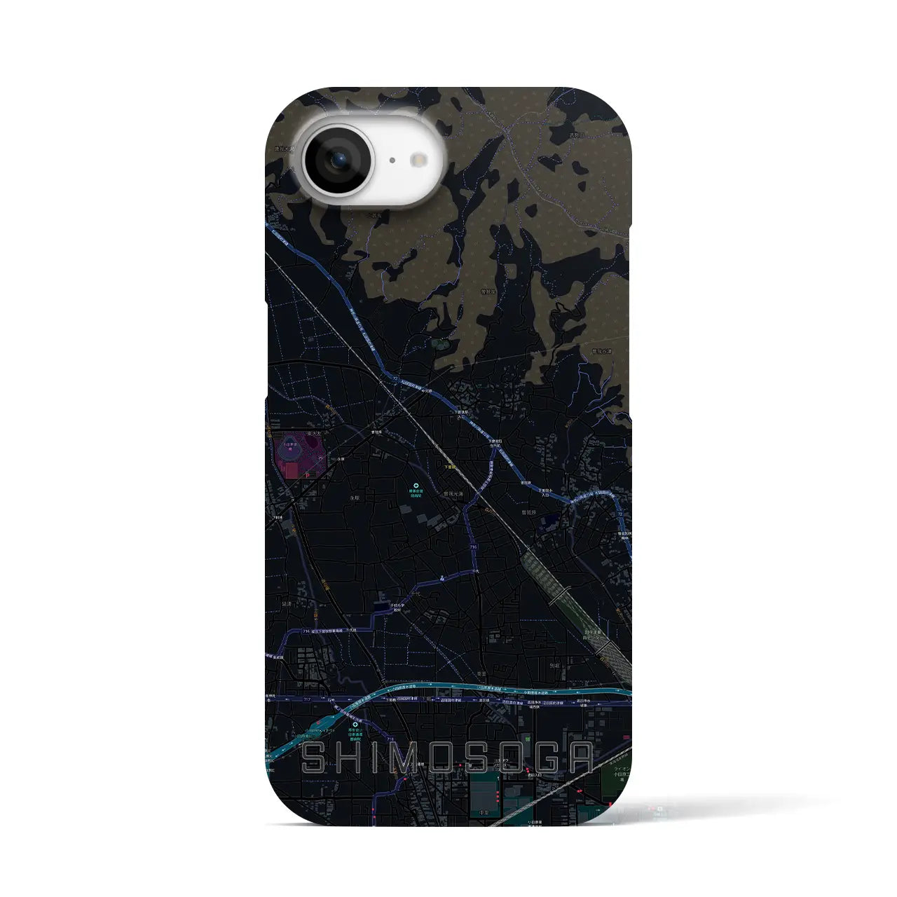 【下曽我(神奈川県)】地図柄iPhoneケース(バックカバータイプ)