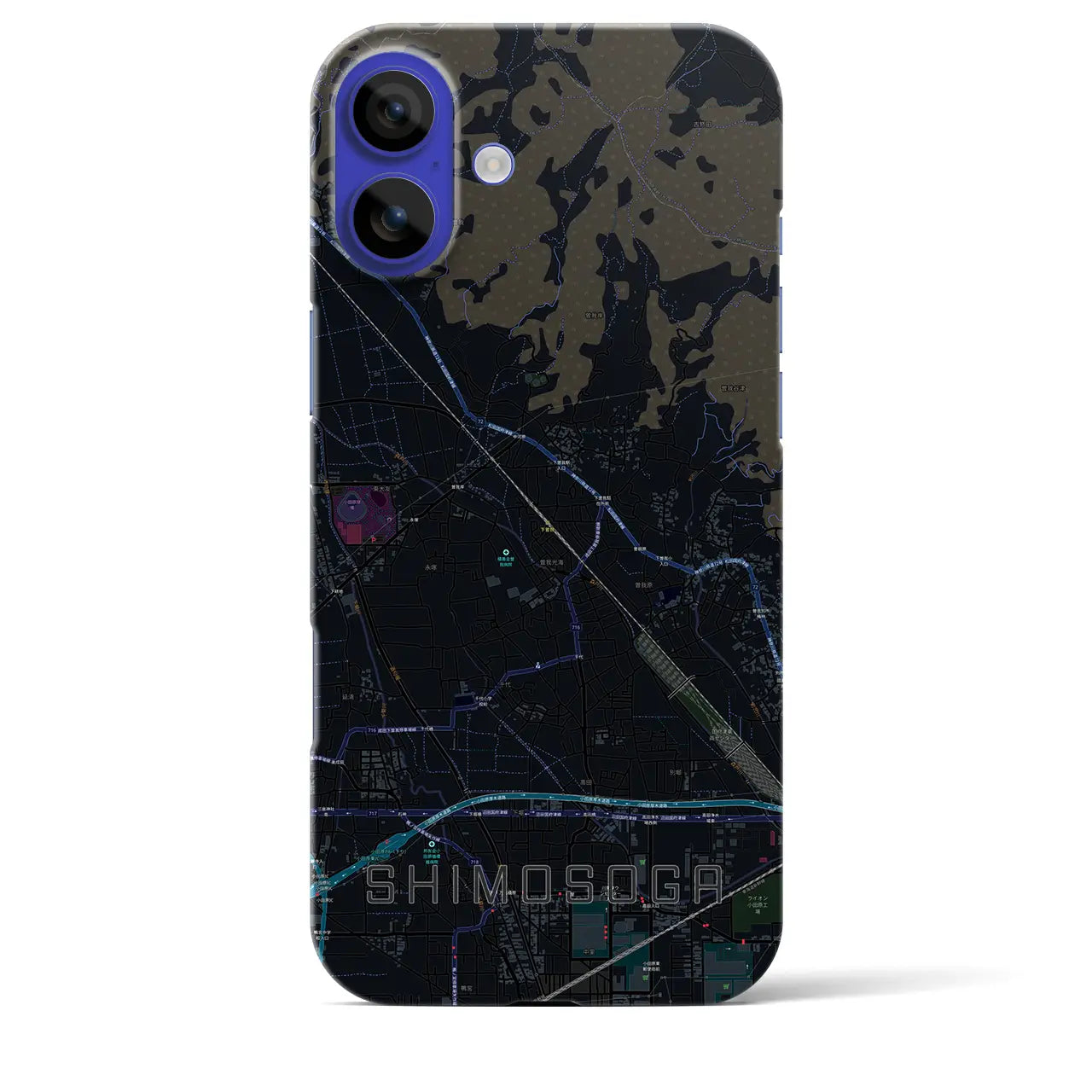 【下曽我(神奈川県)】地図柄iPhoneケース(バックカバータイプ)