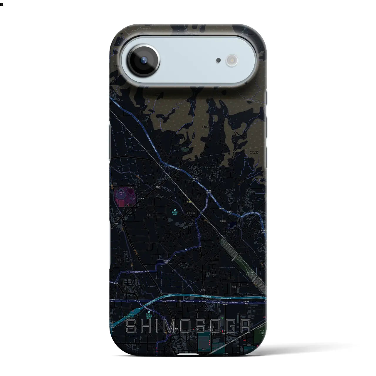 【下曽我(神奈川県)】地図柄iPhoneケース(バックカバータイプ)