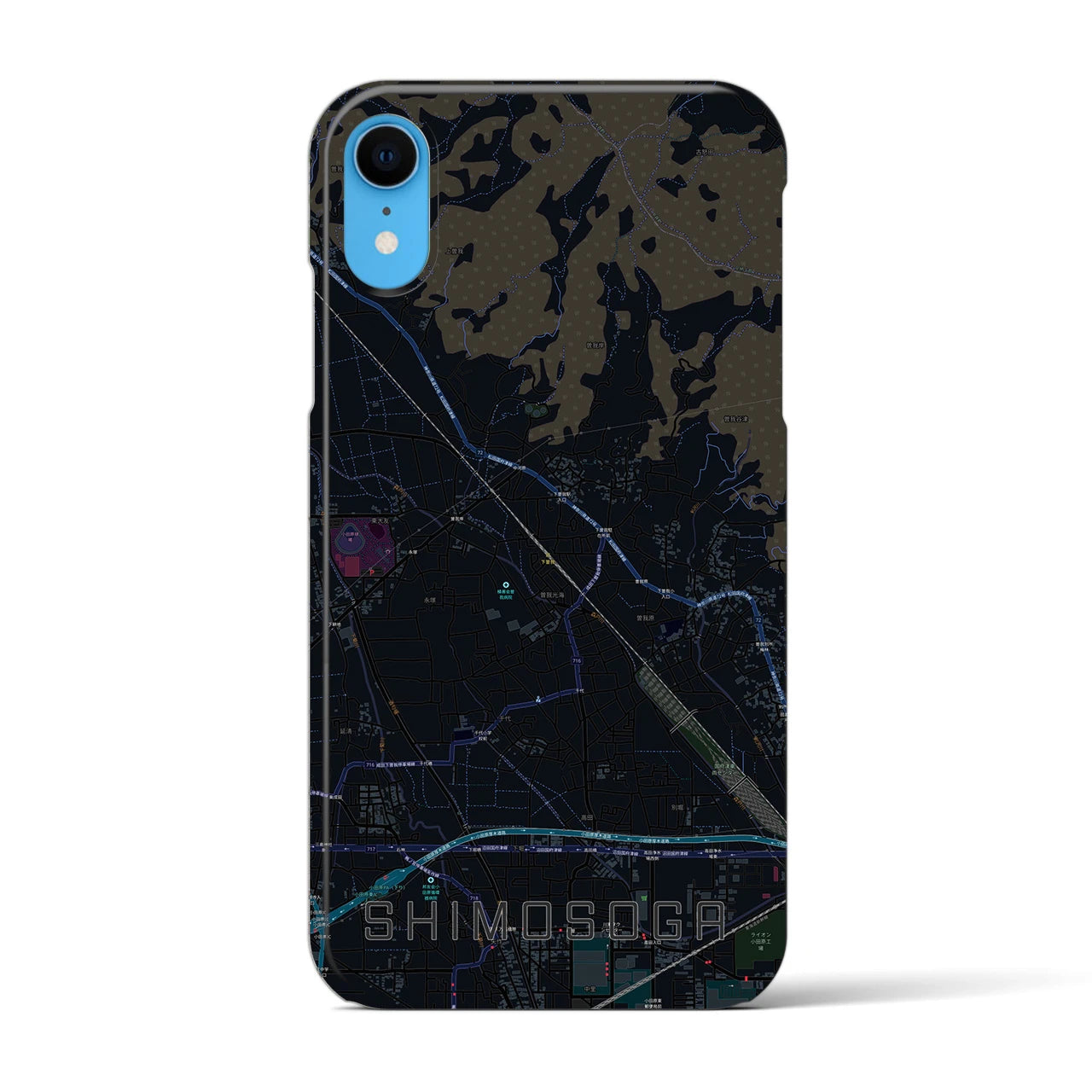 【下曽我(神奈川県)】地図柄iPhoneケース(バックカバータイプ)