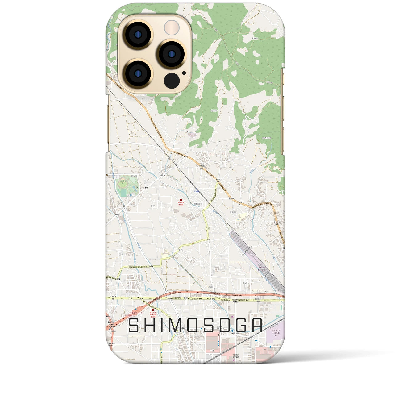【下曽我(神奈川県)】地図柄iPhoneケース(バックカバータイプ)