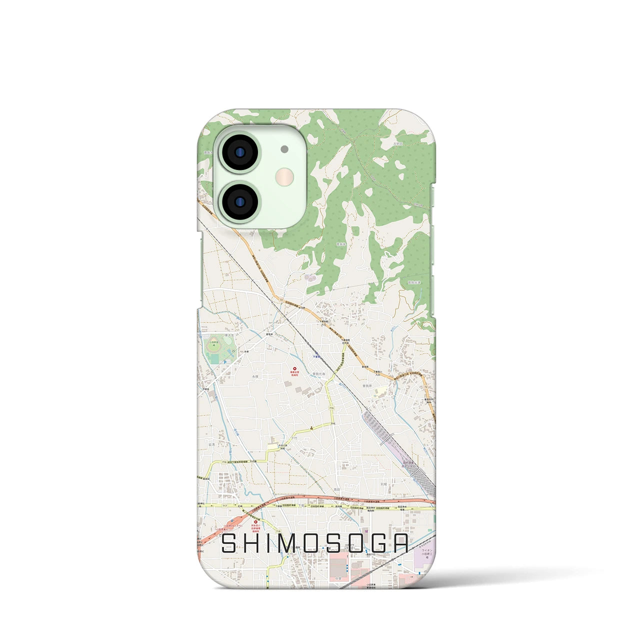 【下曽我(神奈川県)】地図柄iPhoneケース(バックカバータイプ)