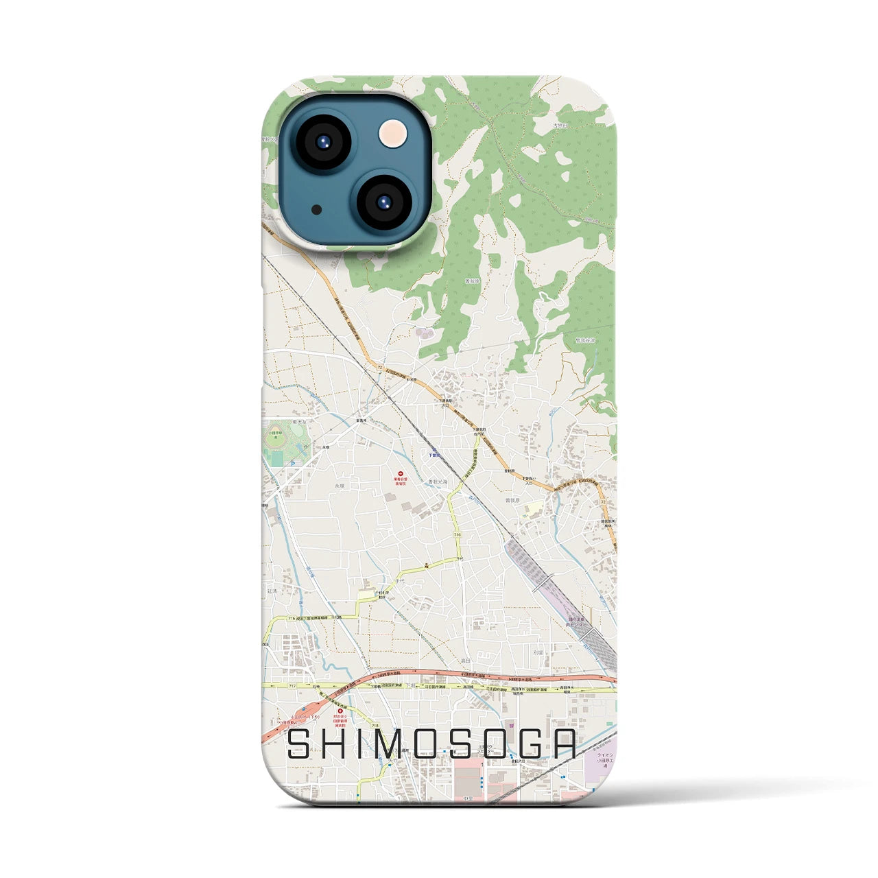 【下曽我(神奈川県)】地図柄iPhoneケース(バックカバータイプ)