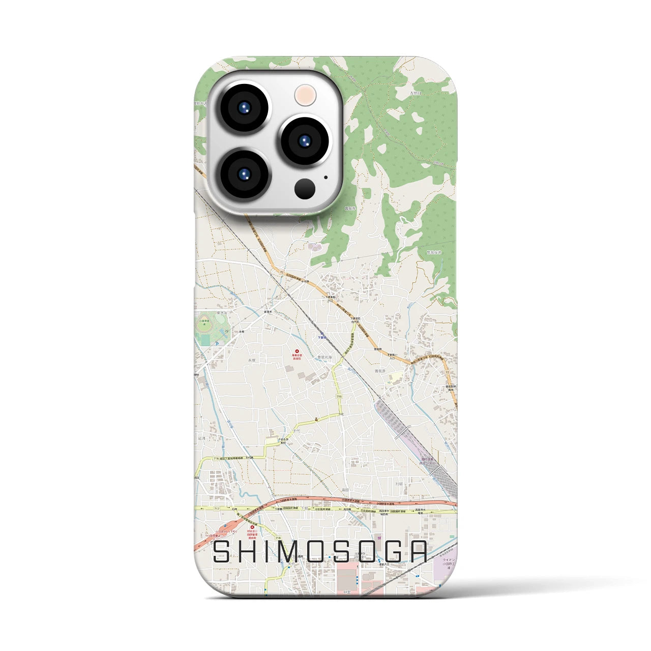 【下曽我(神奈川県)】地図柄iPhoneケース(バックカバータイプ)