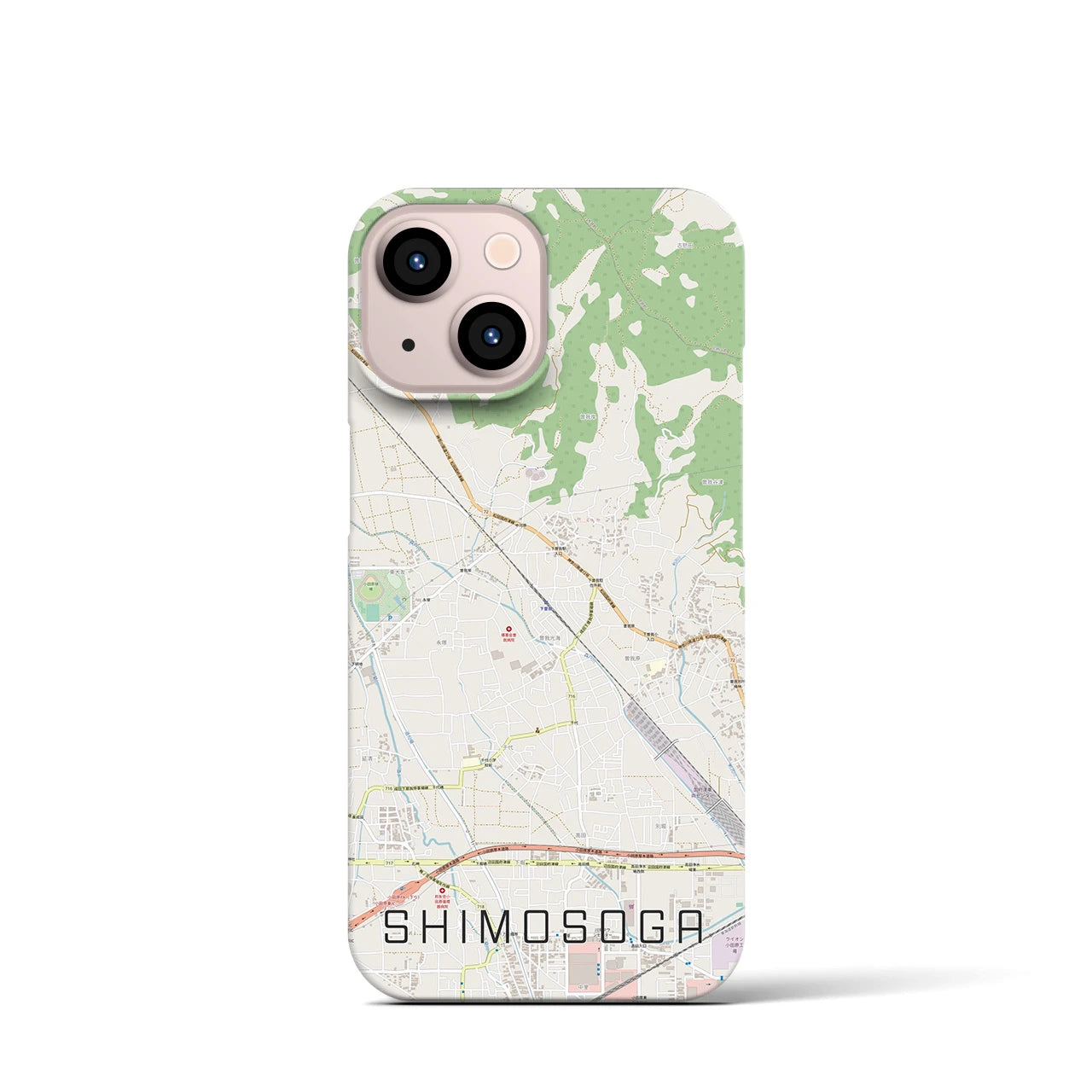 【下曽我(神奈川県)】地図柄iPhoneケース(バックカバータイプ)