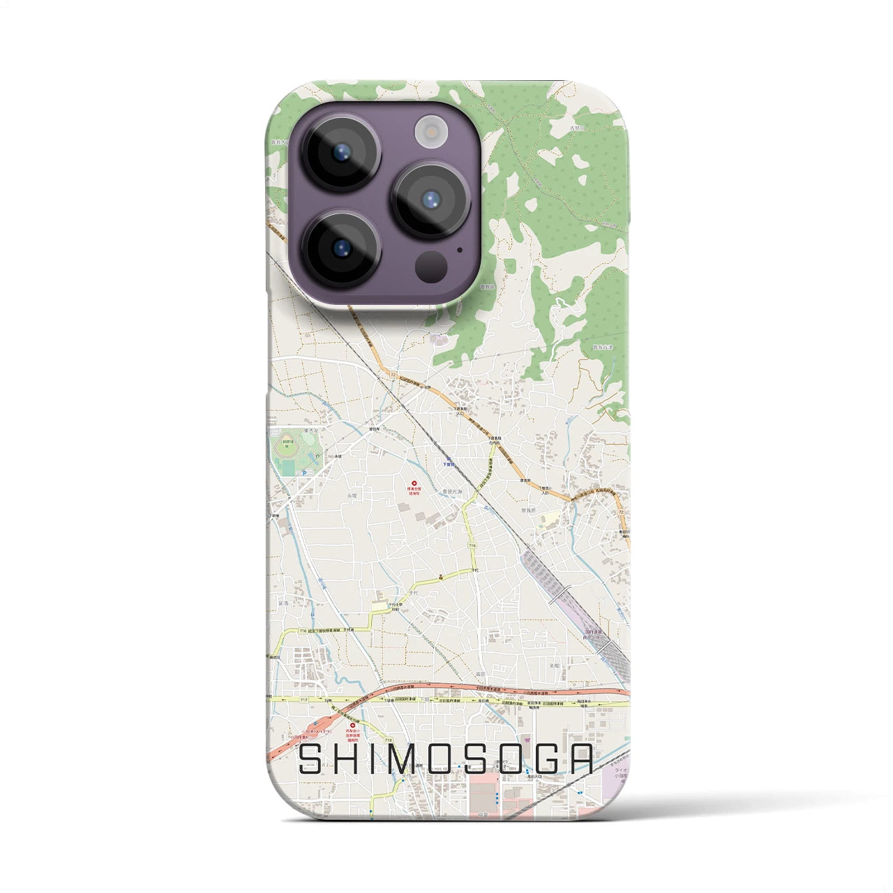 【下曽我(神奈川県)】地図柄iPhoneケース(バックカバータイプ)